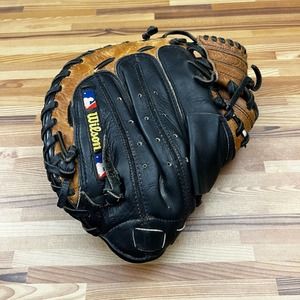 Wilson Pro Catcher's Mitt 32 3/4" A1861 Pro20 Leather Pro-Toe Black/Brown